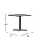 Flash Furniture Square Laminate Table Top, 36" W, 36" L, 31.125" H, Laminate Top, Wood Grain XU-BLKTB-3636-T3030-GG - alternate 9